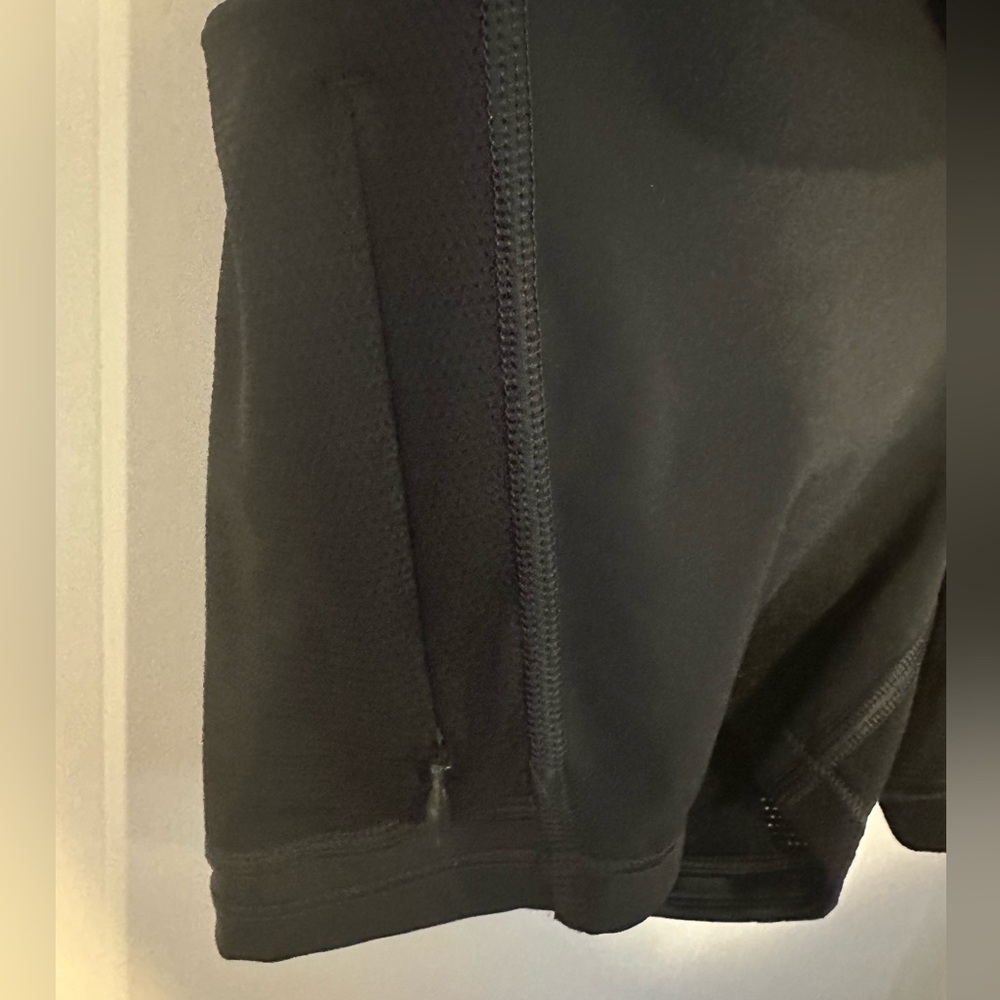 Athleta Black Athletic Skort with Silver Waistband Detail - Picture 4 of 7
